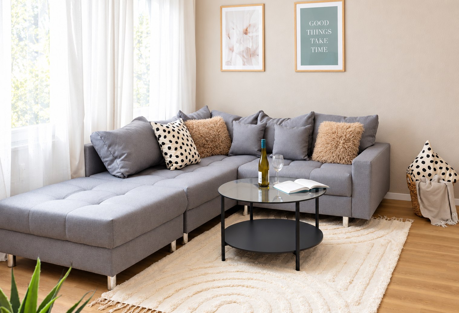 Wohnzimmer der Ferienwohnung Lieblingsfleck in Eberswalde